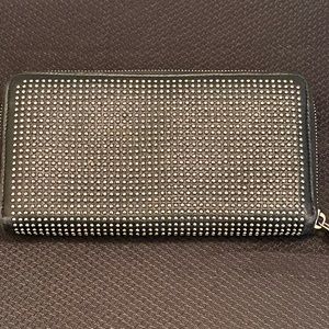 Valentino black studded wallet